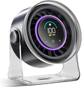 FRONTSUN Portable Desk Fan,Quiet Fan for Bedroom,Portable Fan withTurbo Airflow,Fans with 100 Speeds Digital Display, 360° Tilt,Rechargeable Battery Powered Fan,Small Fan for Home